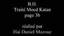Traité mo’ed katane daf 3b